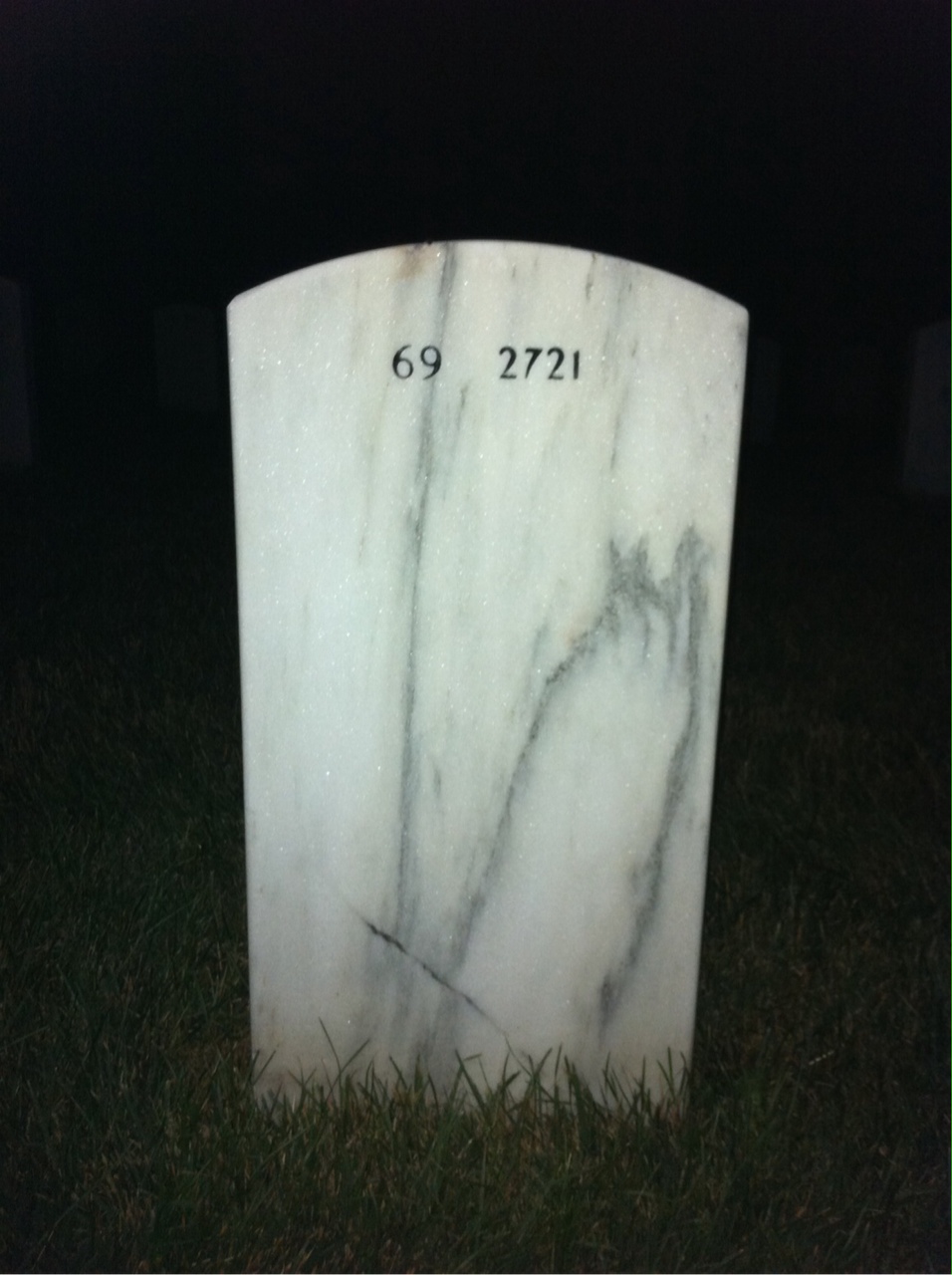 Back of headstone — Douglas Brennen