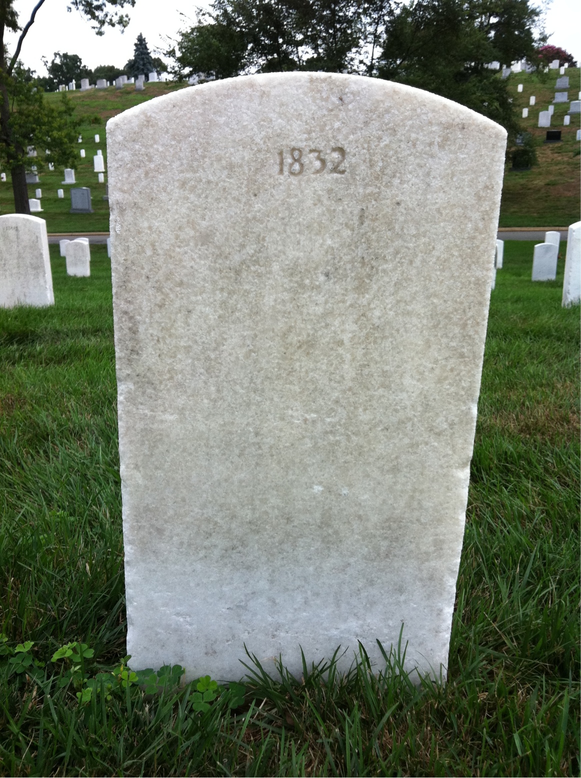 Back of headstone — James Allison