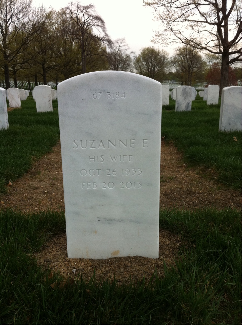 Back of headstone — Donald Alecxih