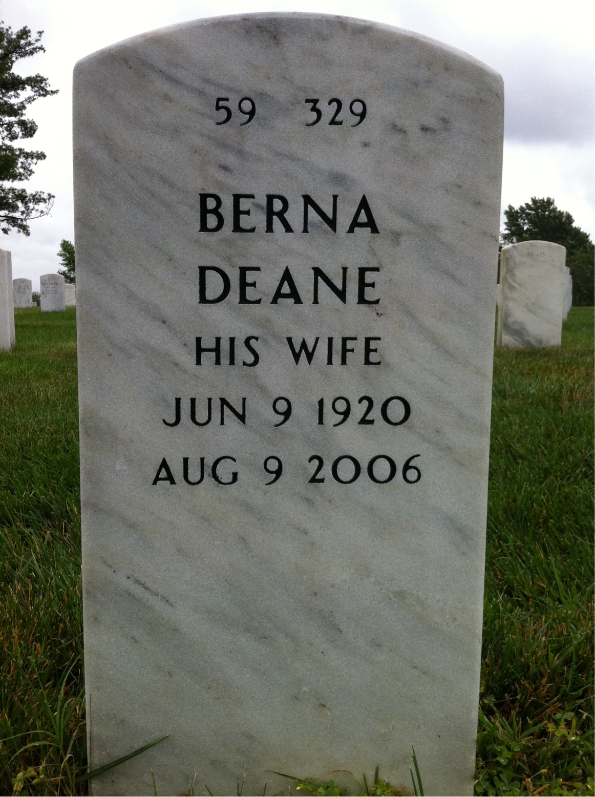 Back of headstone — Joseph Pezdirtz