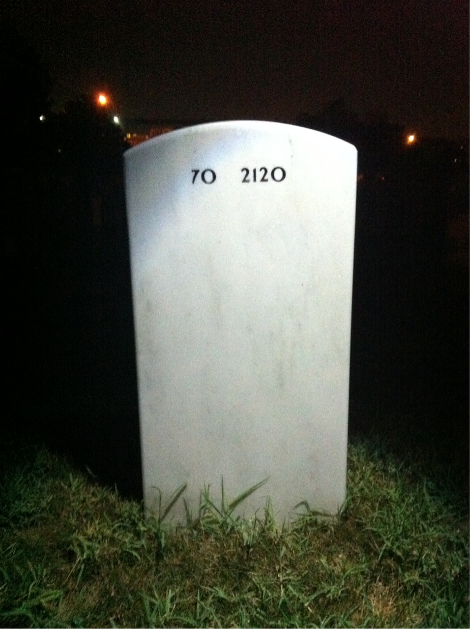 Back of headstone — Herbert Nelson