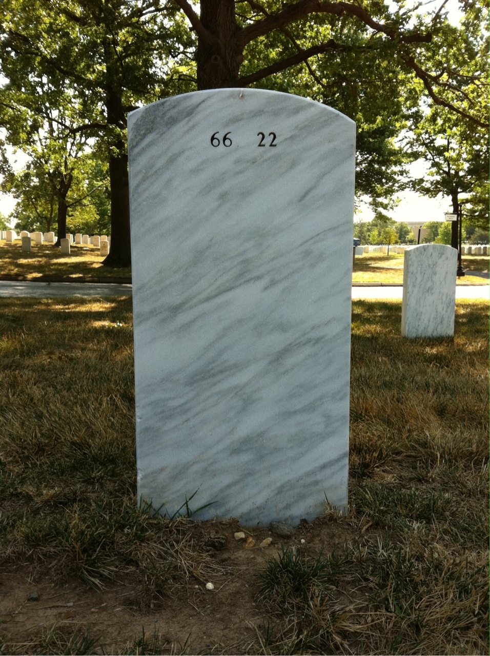 Back of headstone — Paul Weigley
