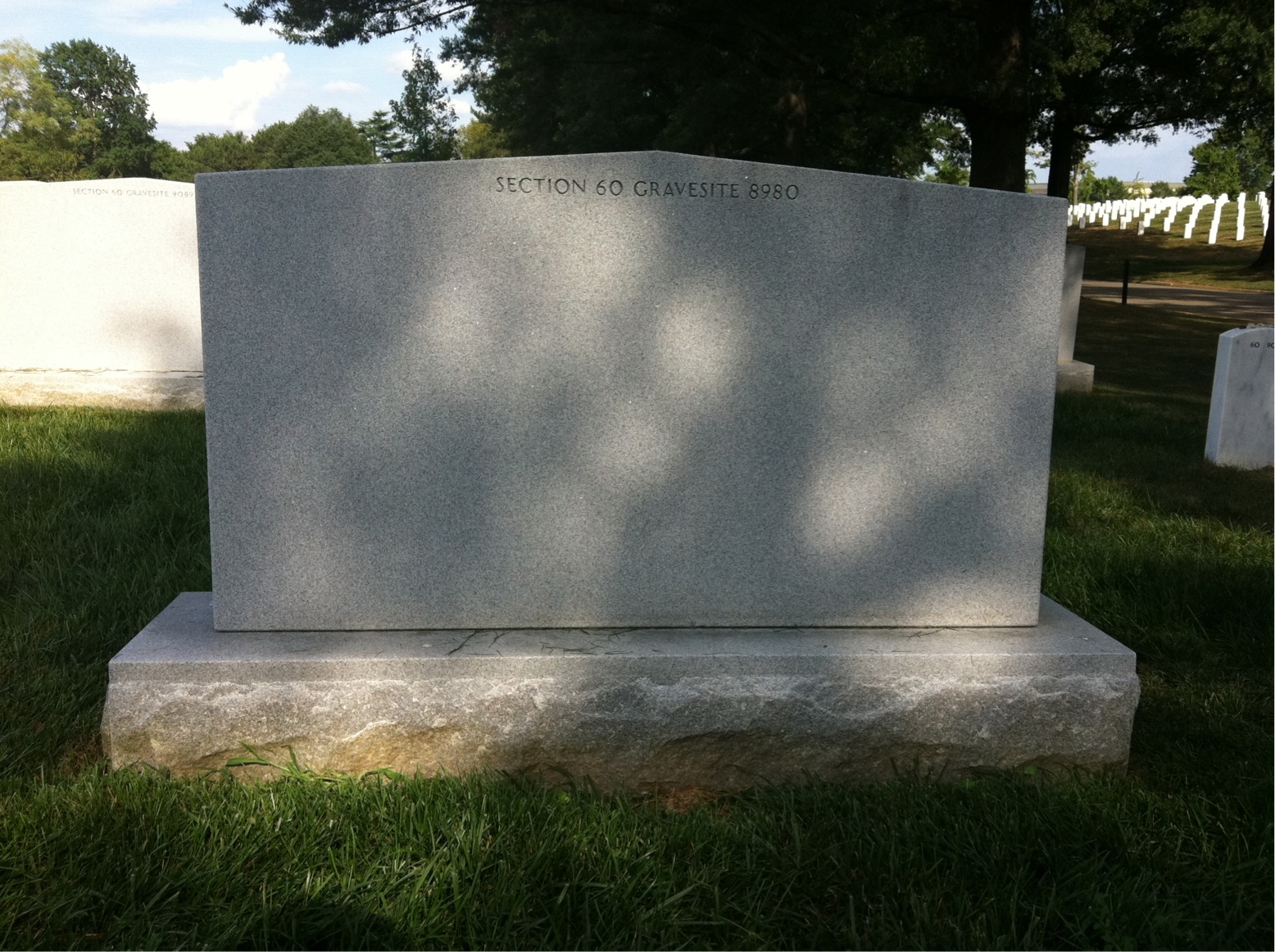 Back of headstone — Jose Sanchez