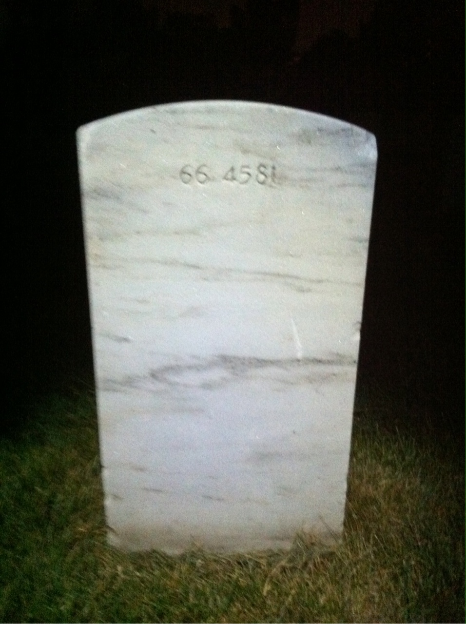 Back of headstone — William Moumblow