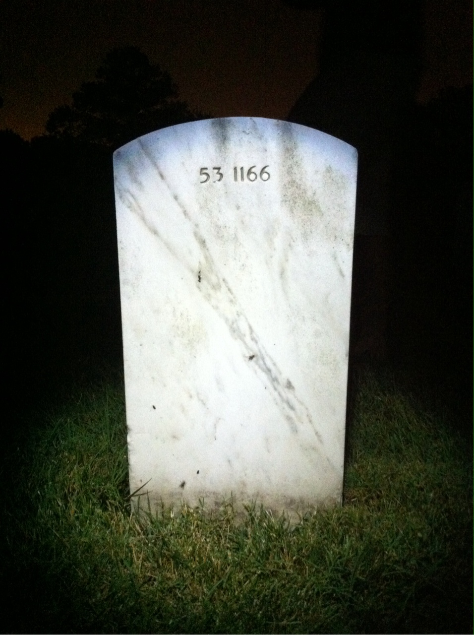 Back of headstone — Jerry Murray