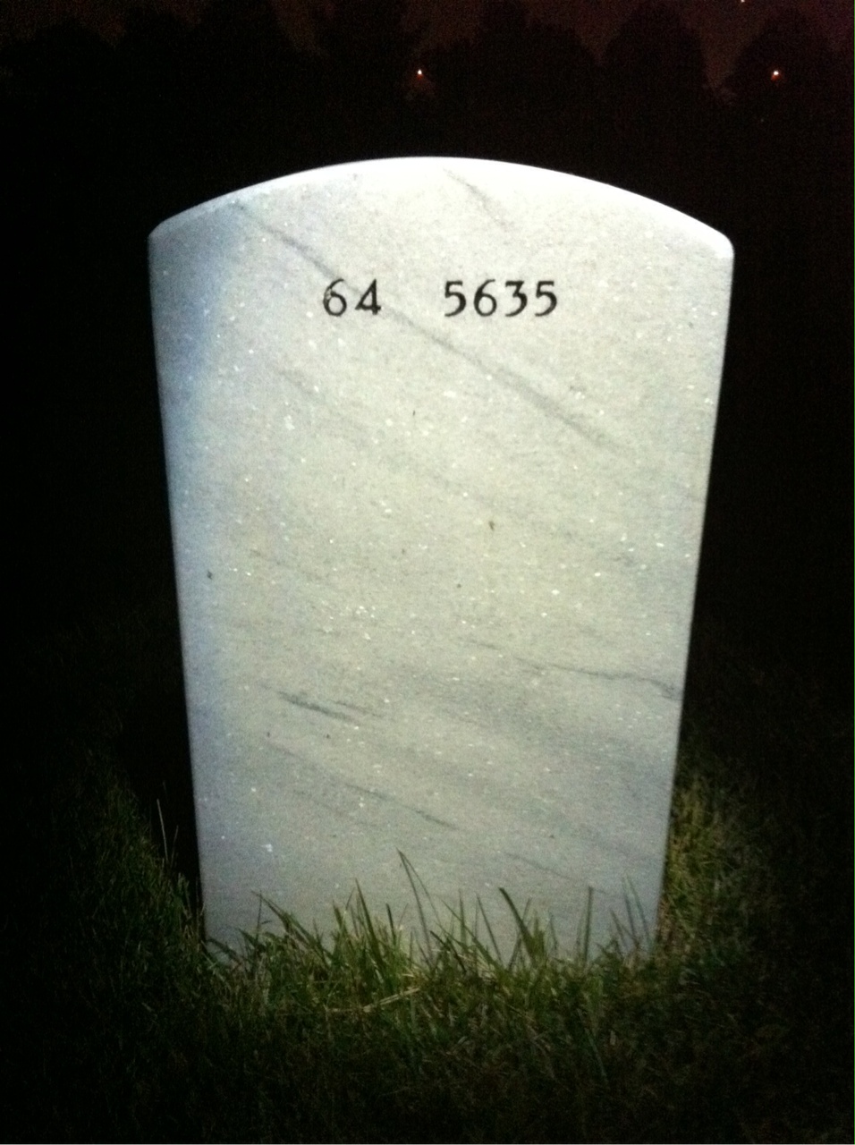 Back of headstone — Roger Descheneau
