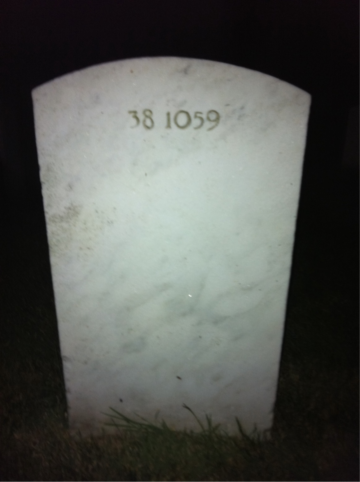 Back of headstone — Elizabeth Murray