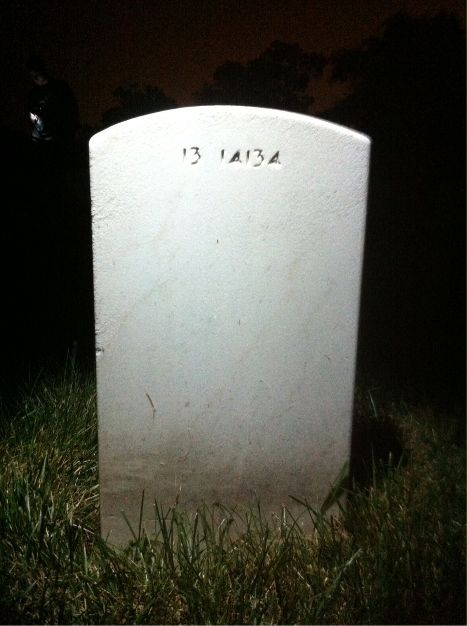 Back of headstone — William Baldwin