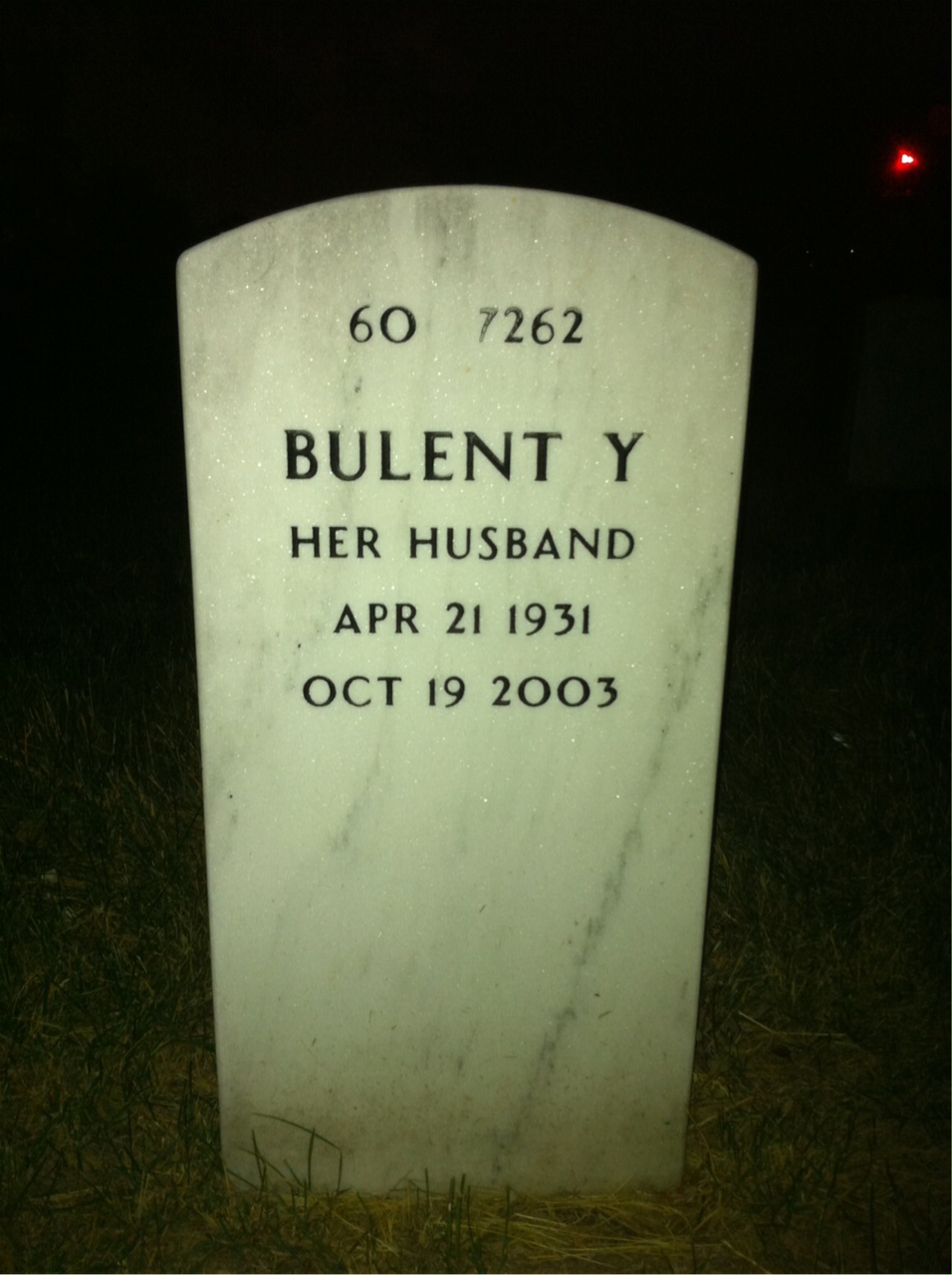 Back of headstone — Dorothy Turkkan