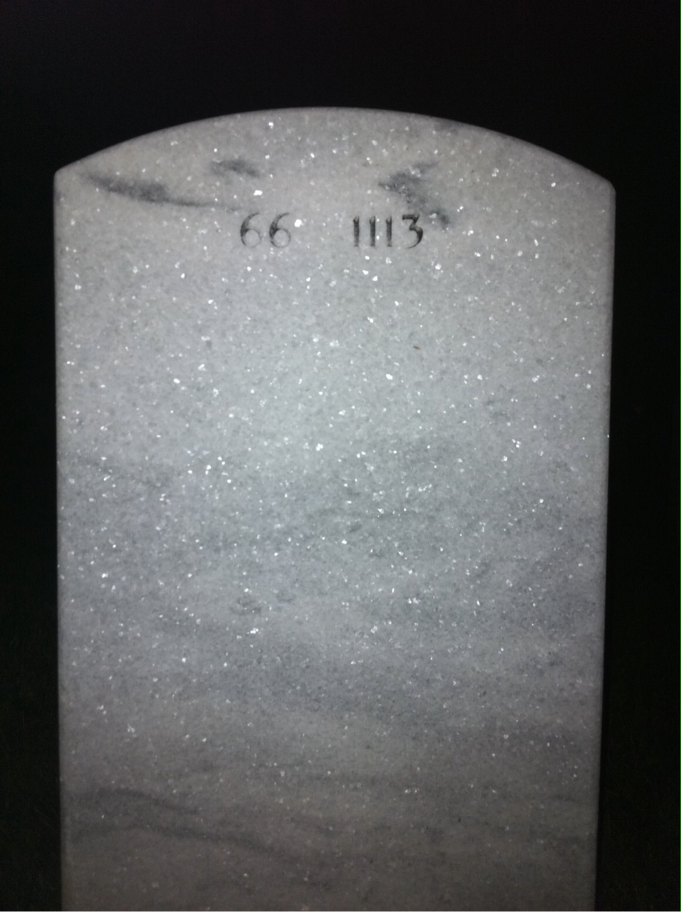 Back of headstone — Michael Godfrey