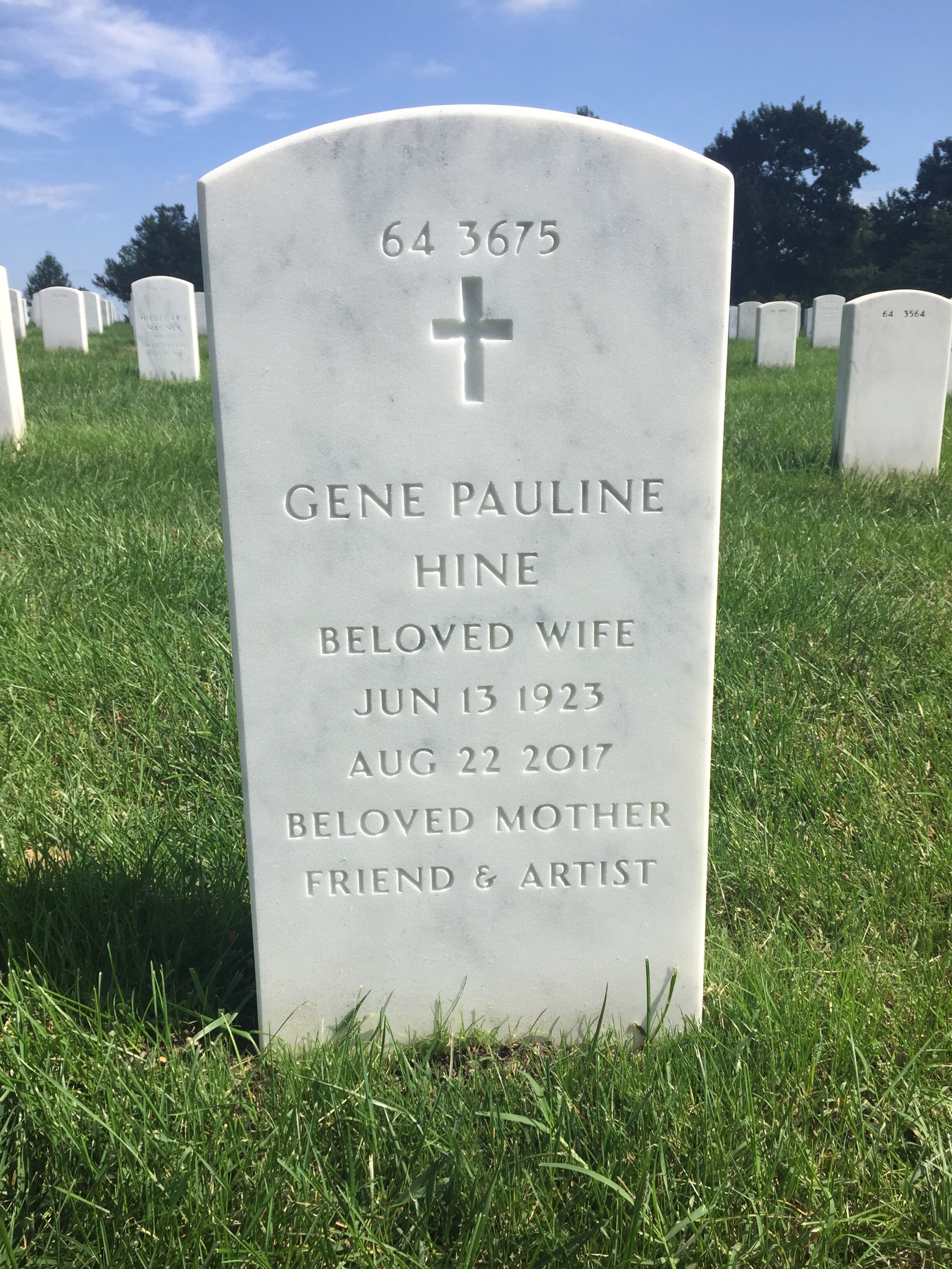 Back of headstone — Robert Ives