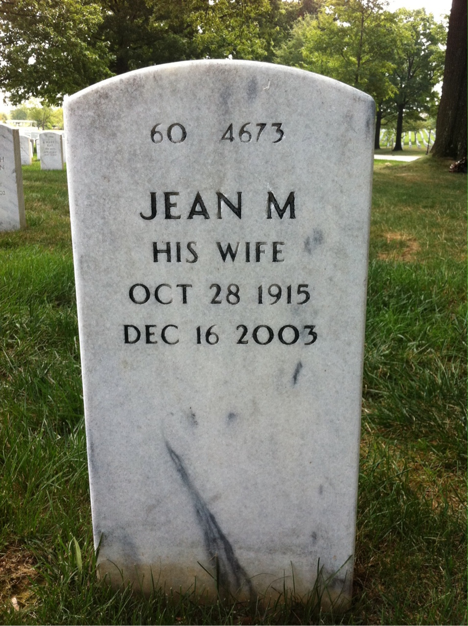 Back of headstone — Chester Stepuch
