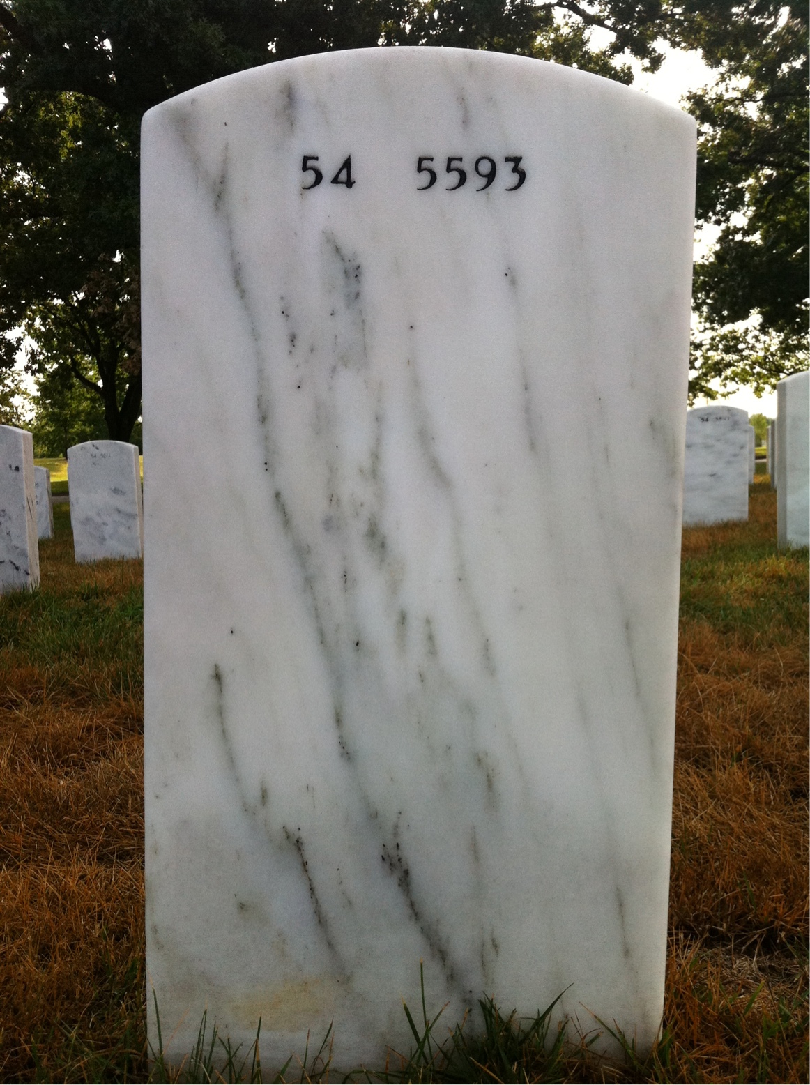 Back of headstone — Ronald Bowen