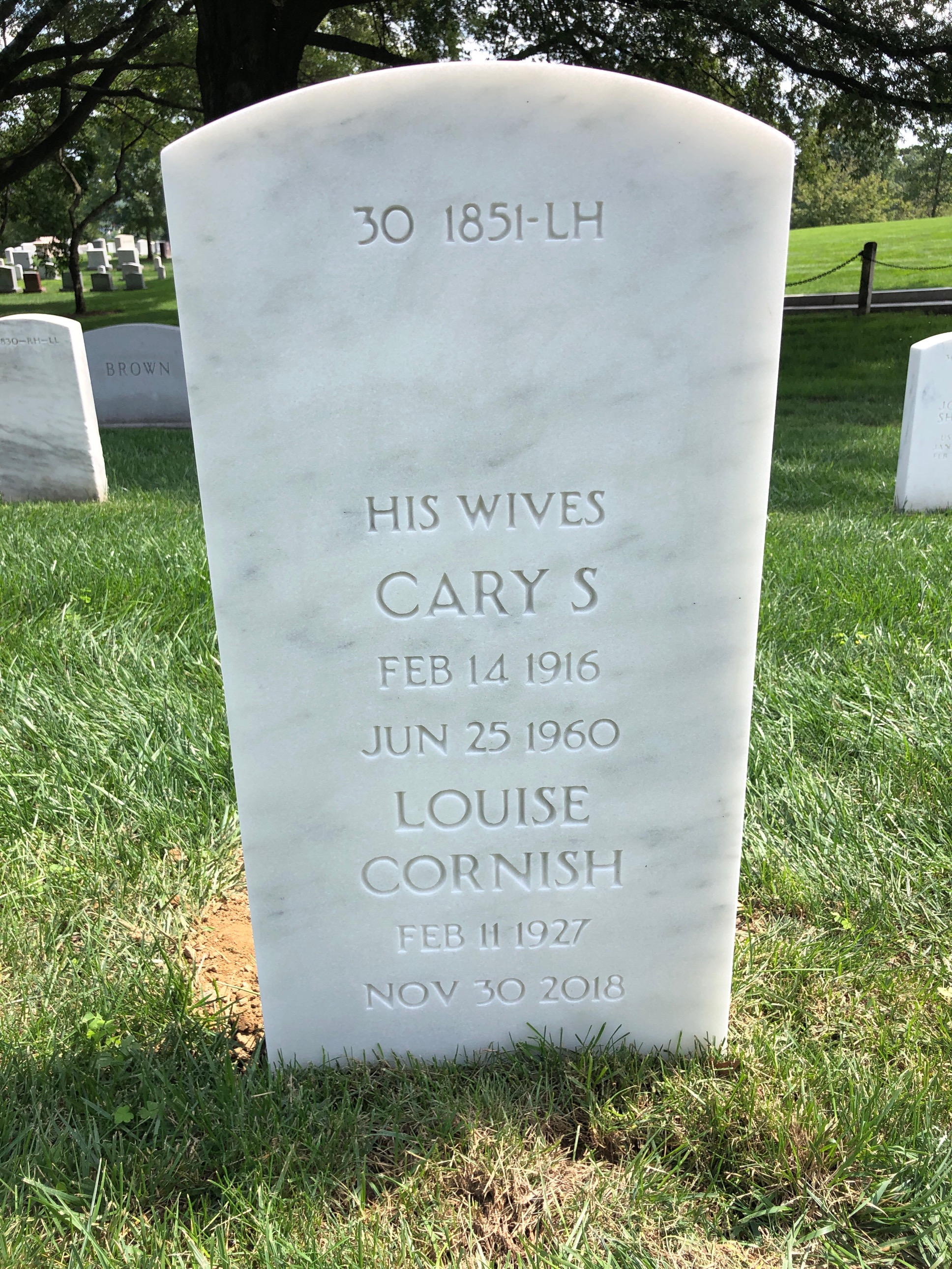 Back of headstone — George Creel