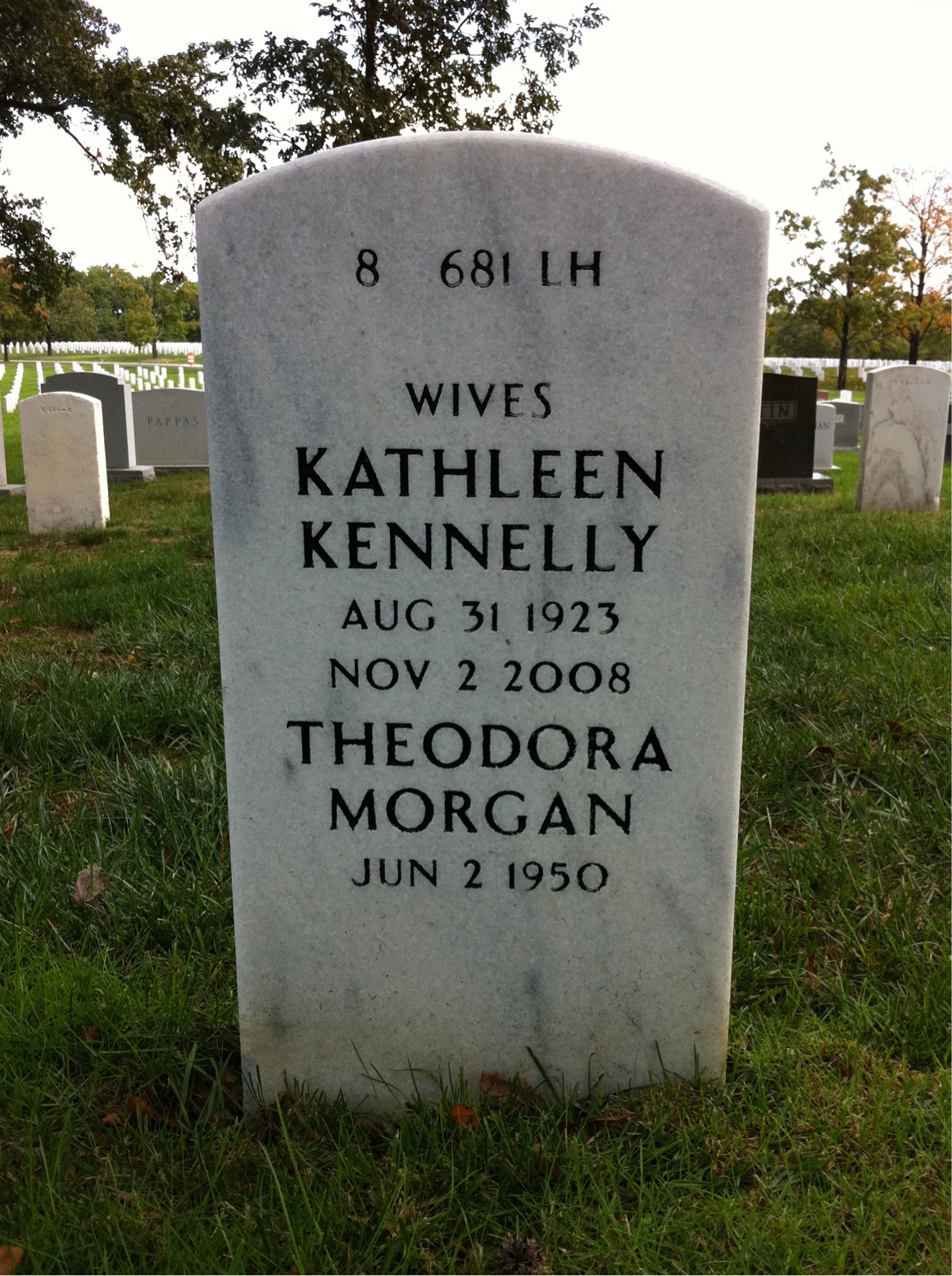 Back of headstone — Frederick Holden