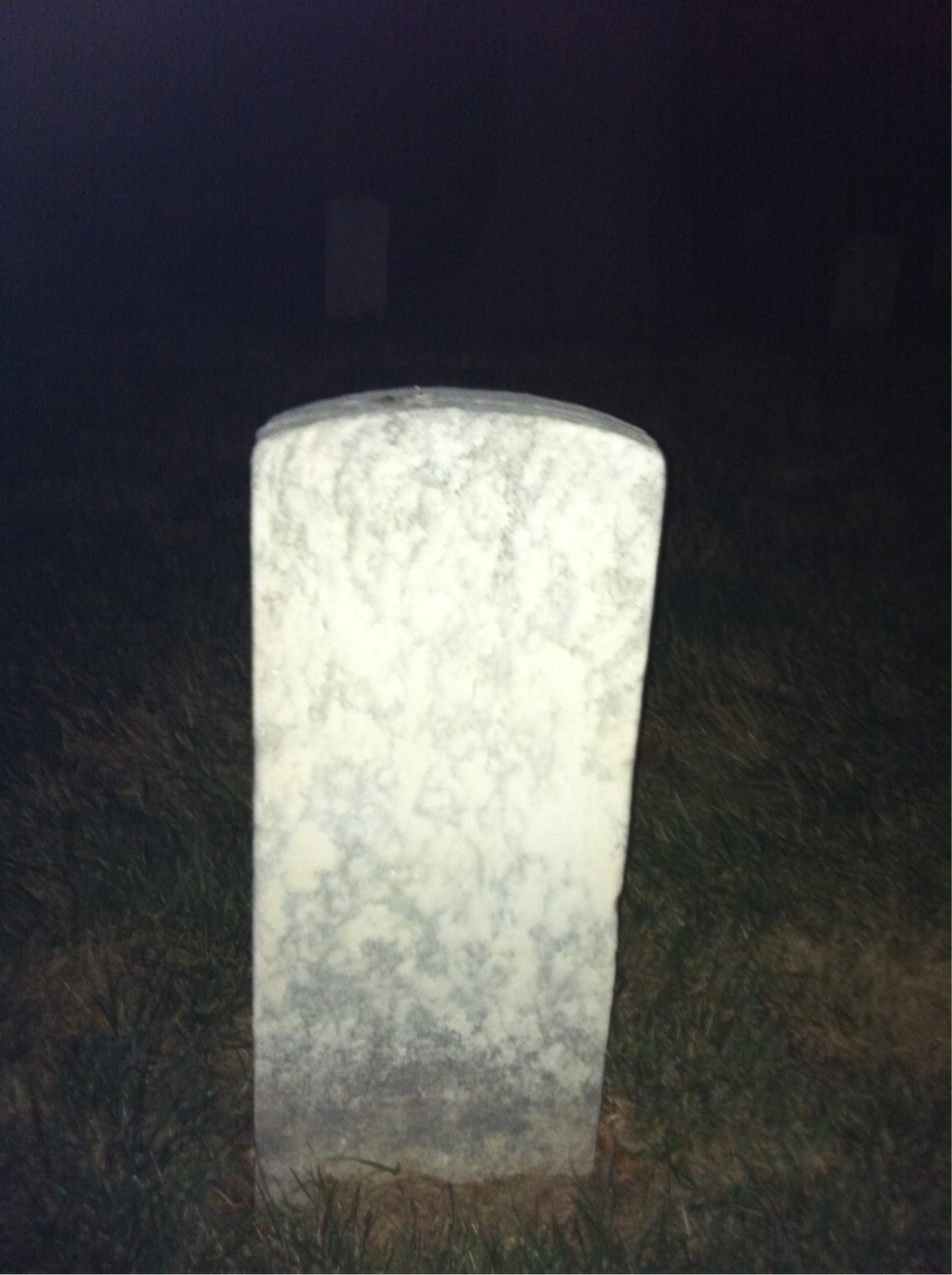 Back of headstone — William Anderson