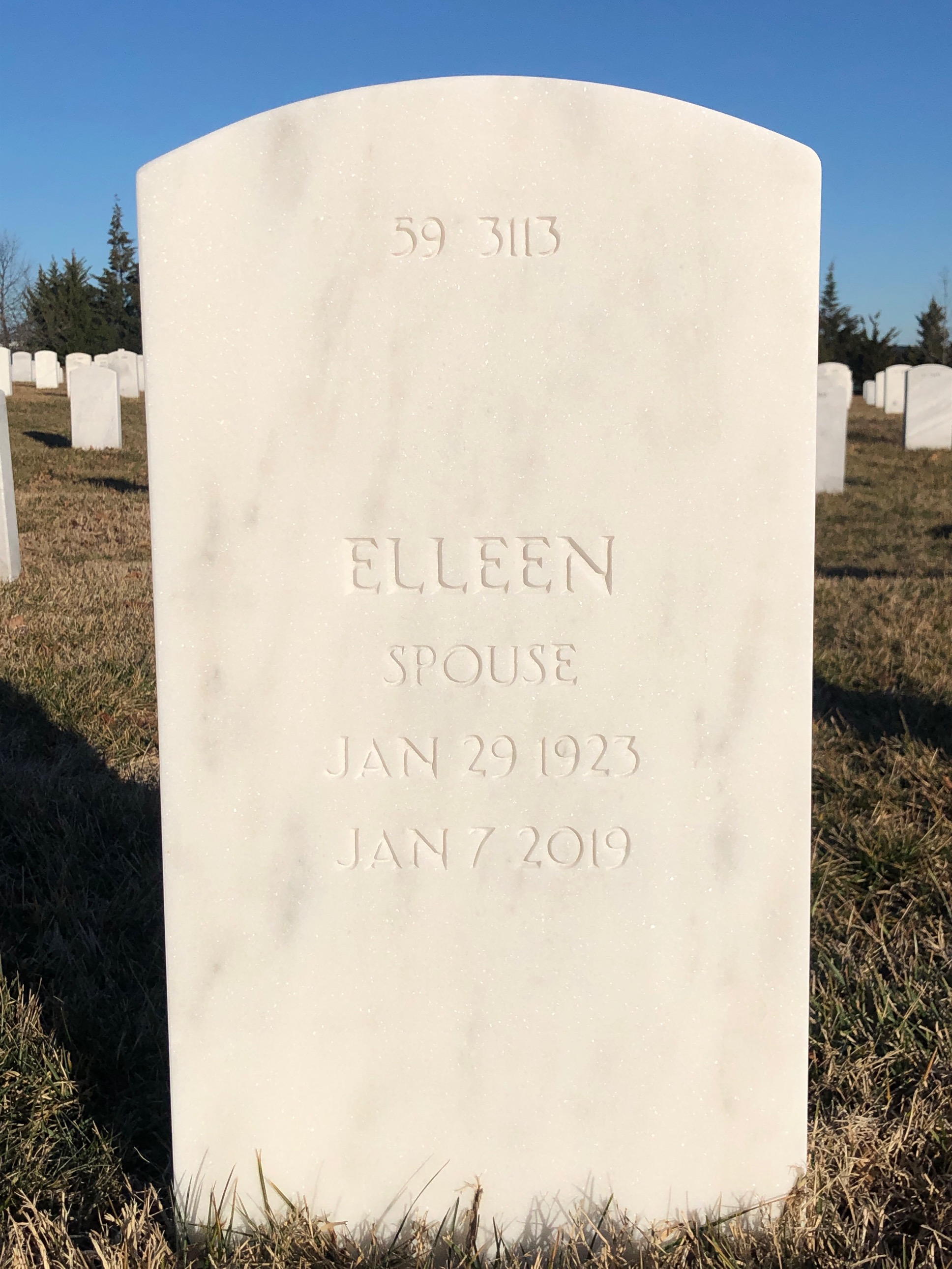 Back of headstone — Robert Maresca