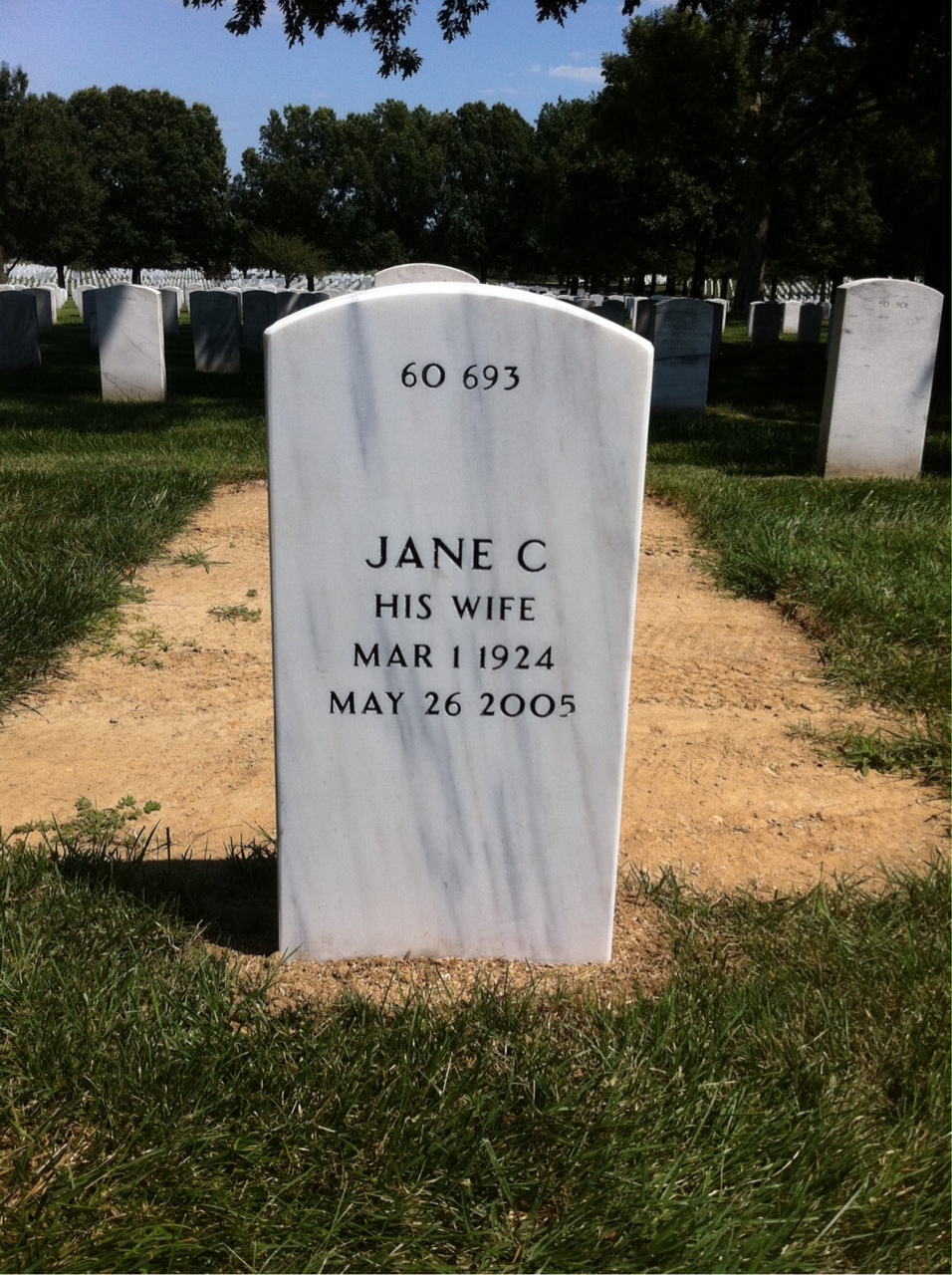 Back of headstone — Henry Stolz