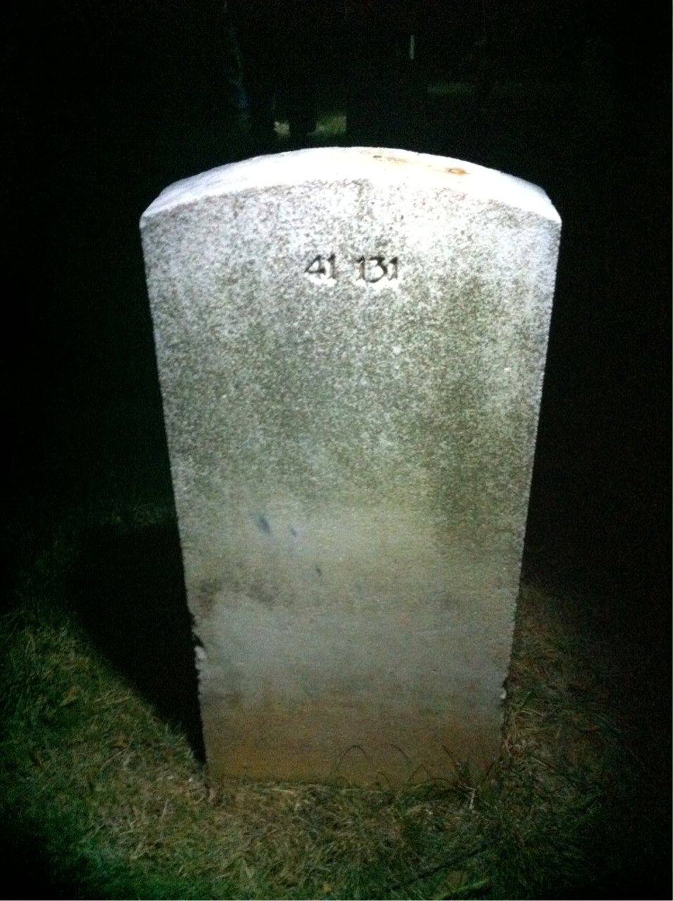 Back of headstone — Roy George White