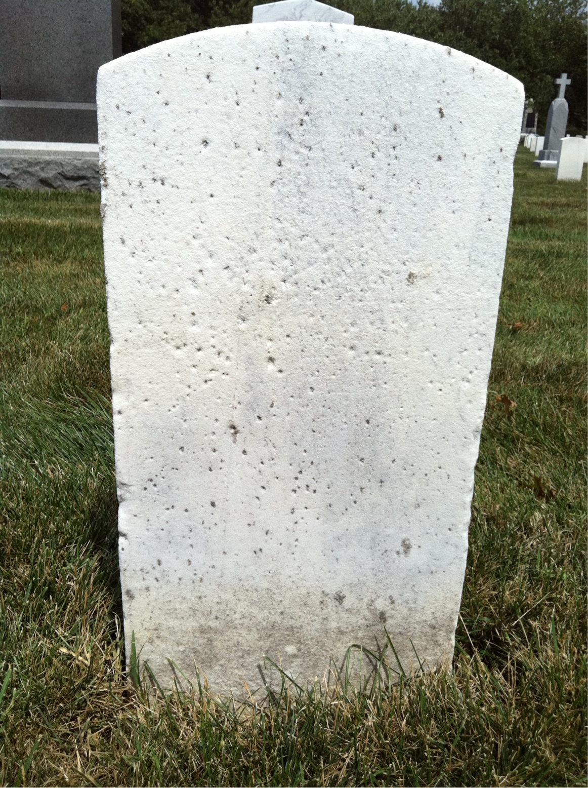 Back of headstone — Owen Mulheren
