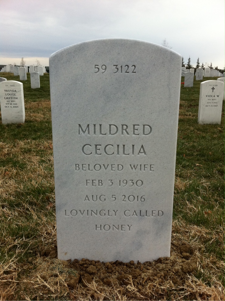 Back of headstone — Carl Solterer