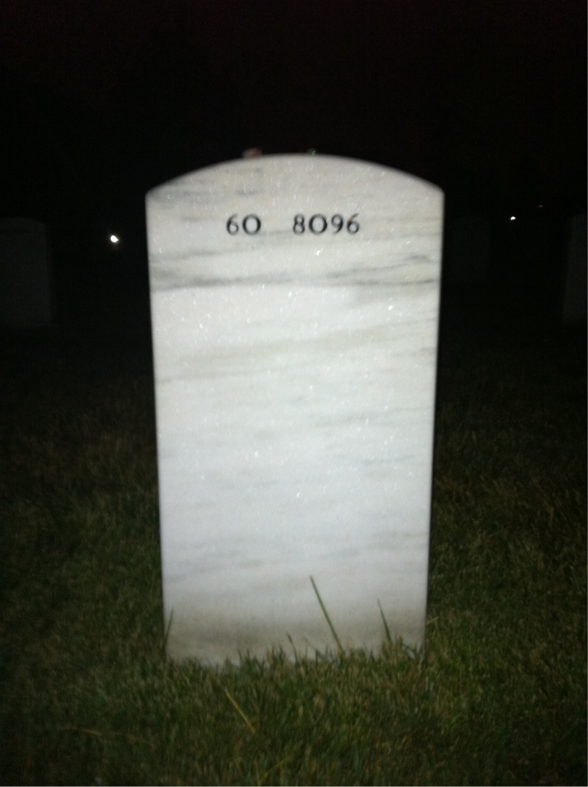 Back of headstone — Michael Carlson