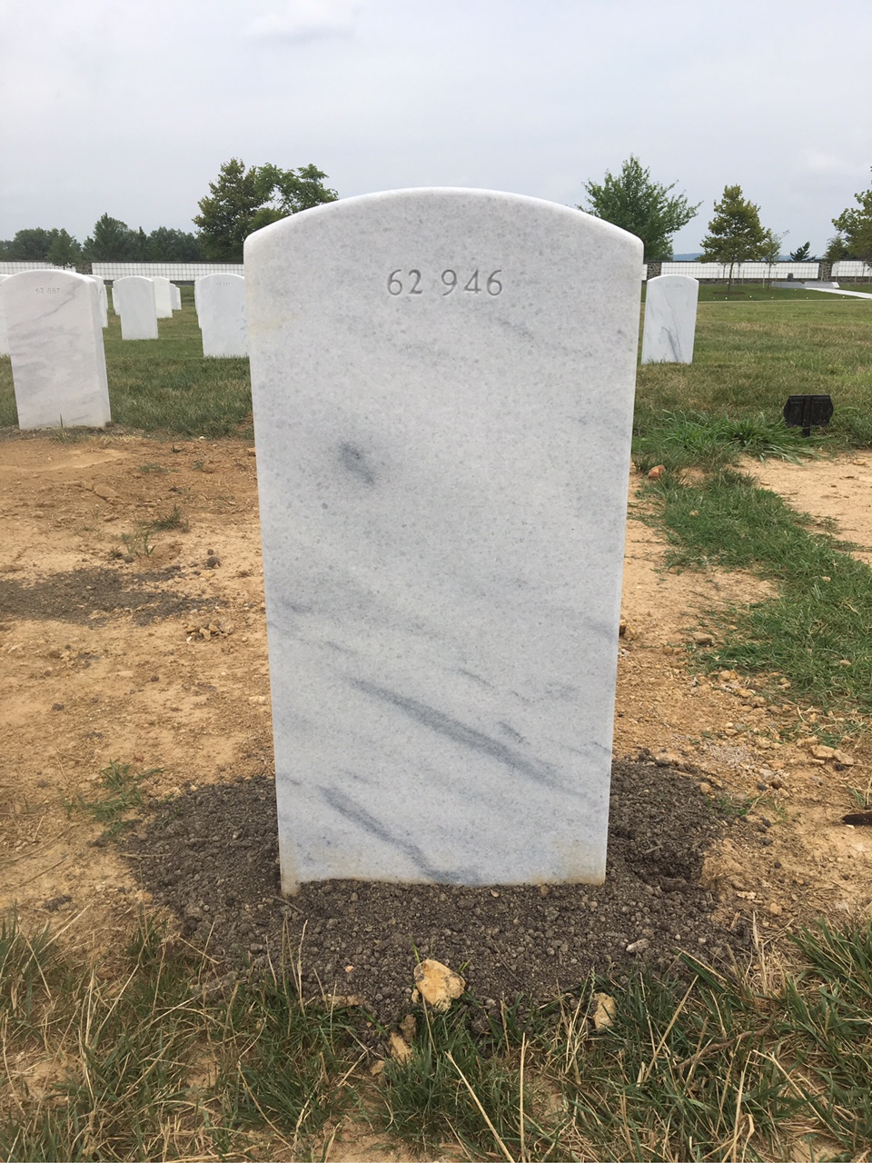 Back of headstone — Rory Ready