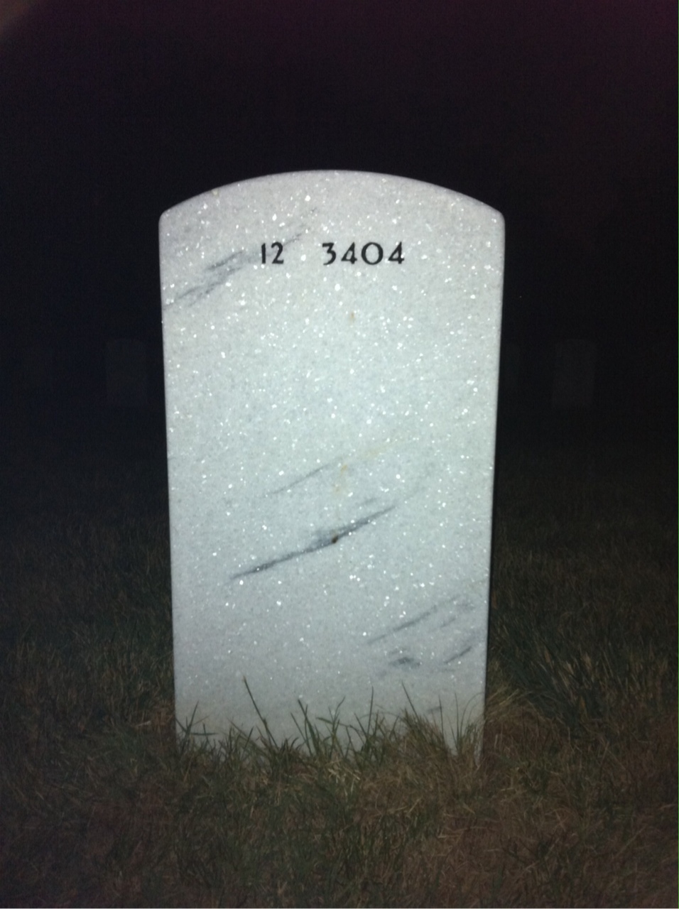 Back of headstone — Orlando Rodman