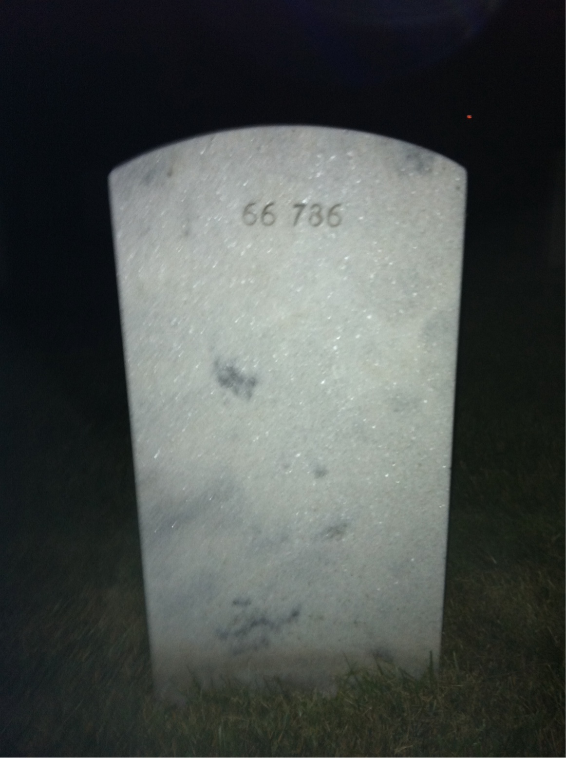 Back of headstone — Stepney Myers