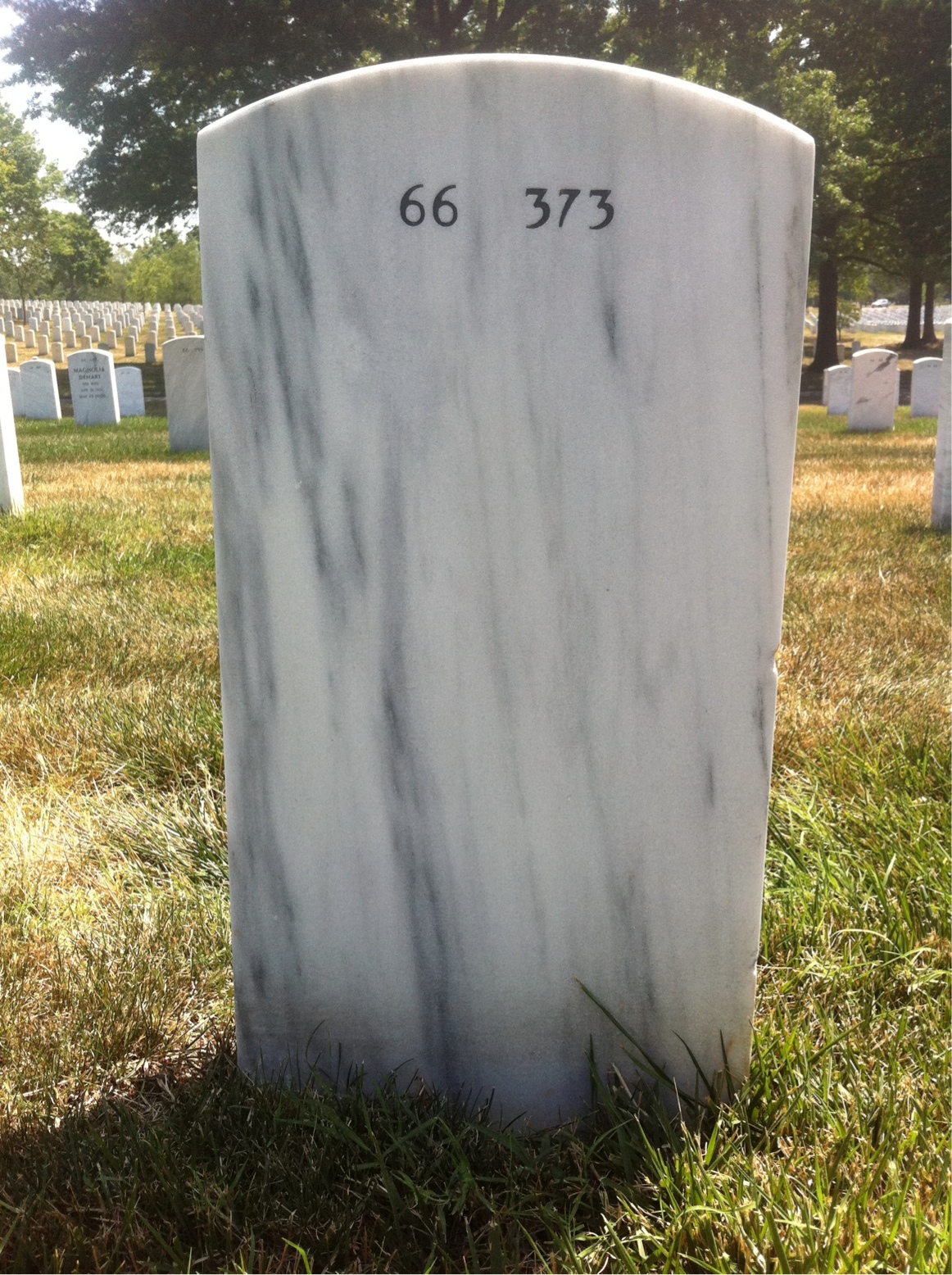 Back of headstone — Michael Brittingham