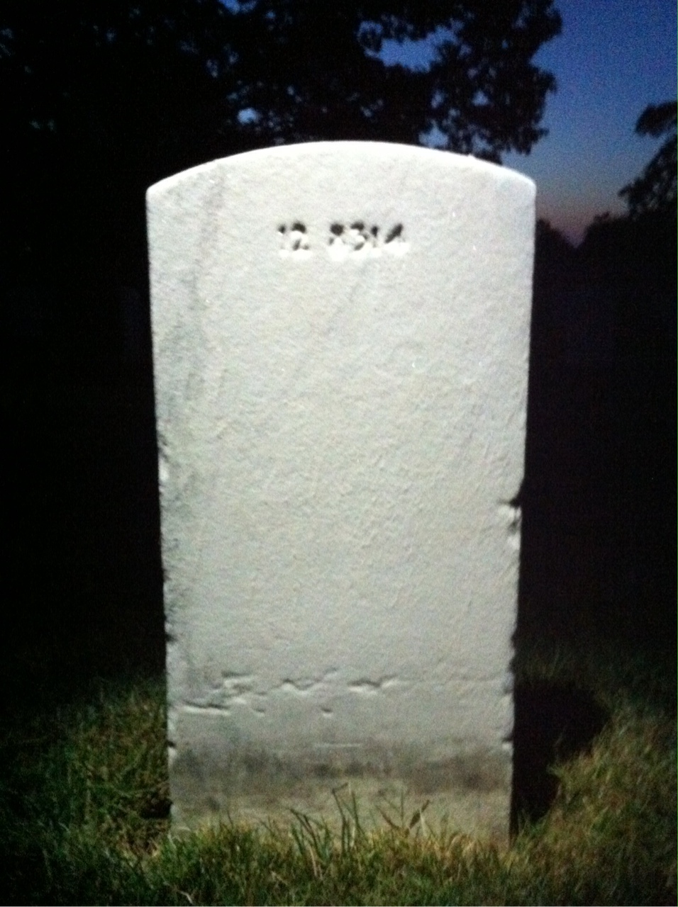 Back of headstone — Arthur Thomas Smith