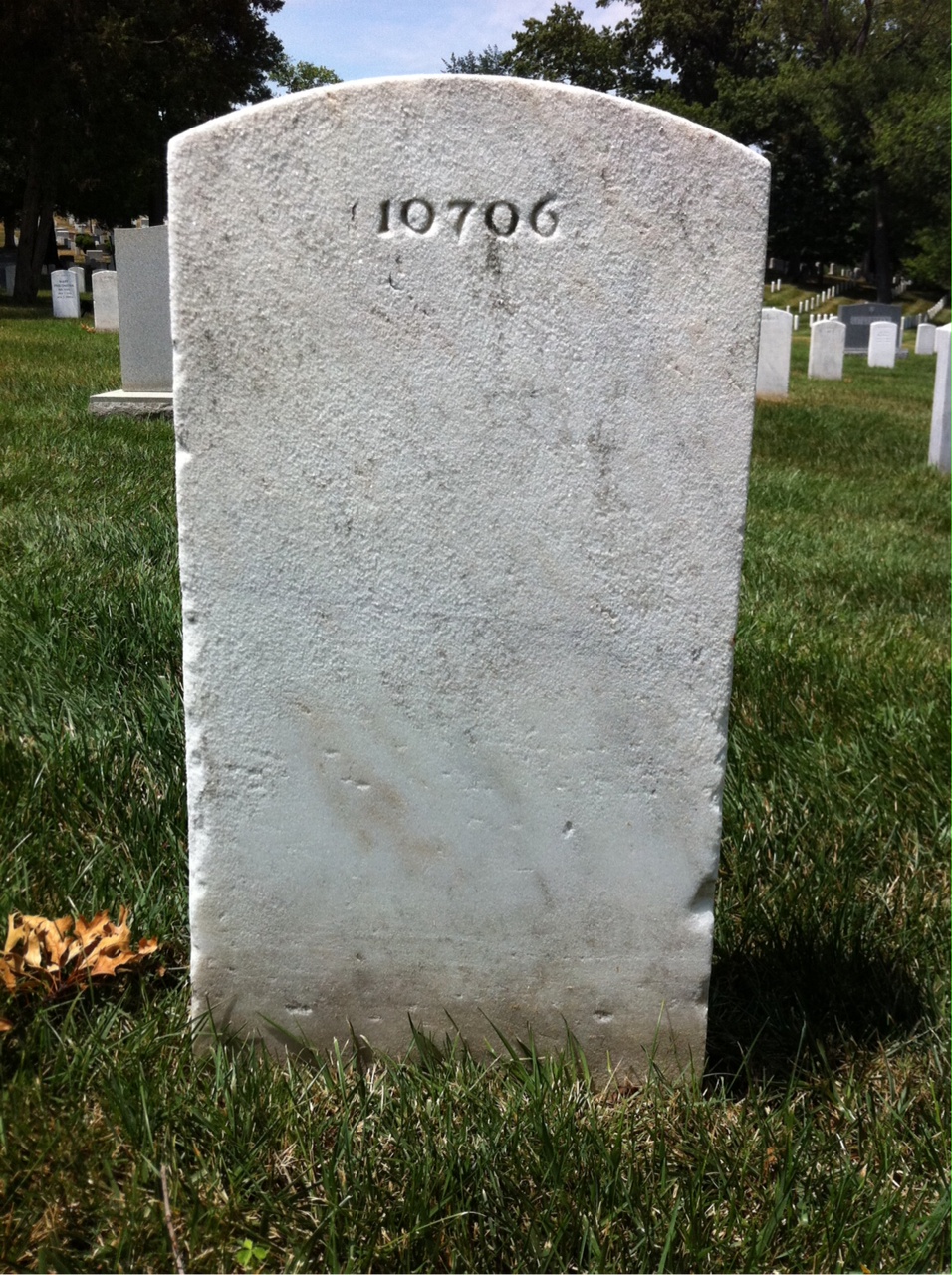 Back of headstone — Harry Baldwin