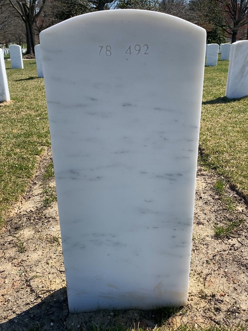 Back of headstone — Ronald Steven Meyer