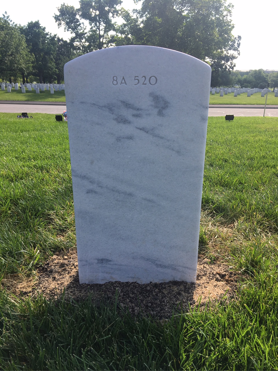 Back of headstone — Sarah Abernathy