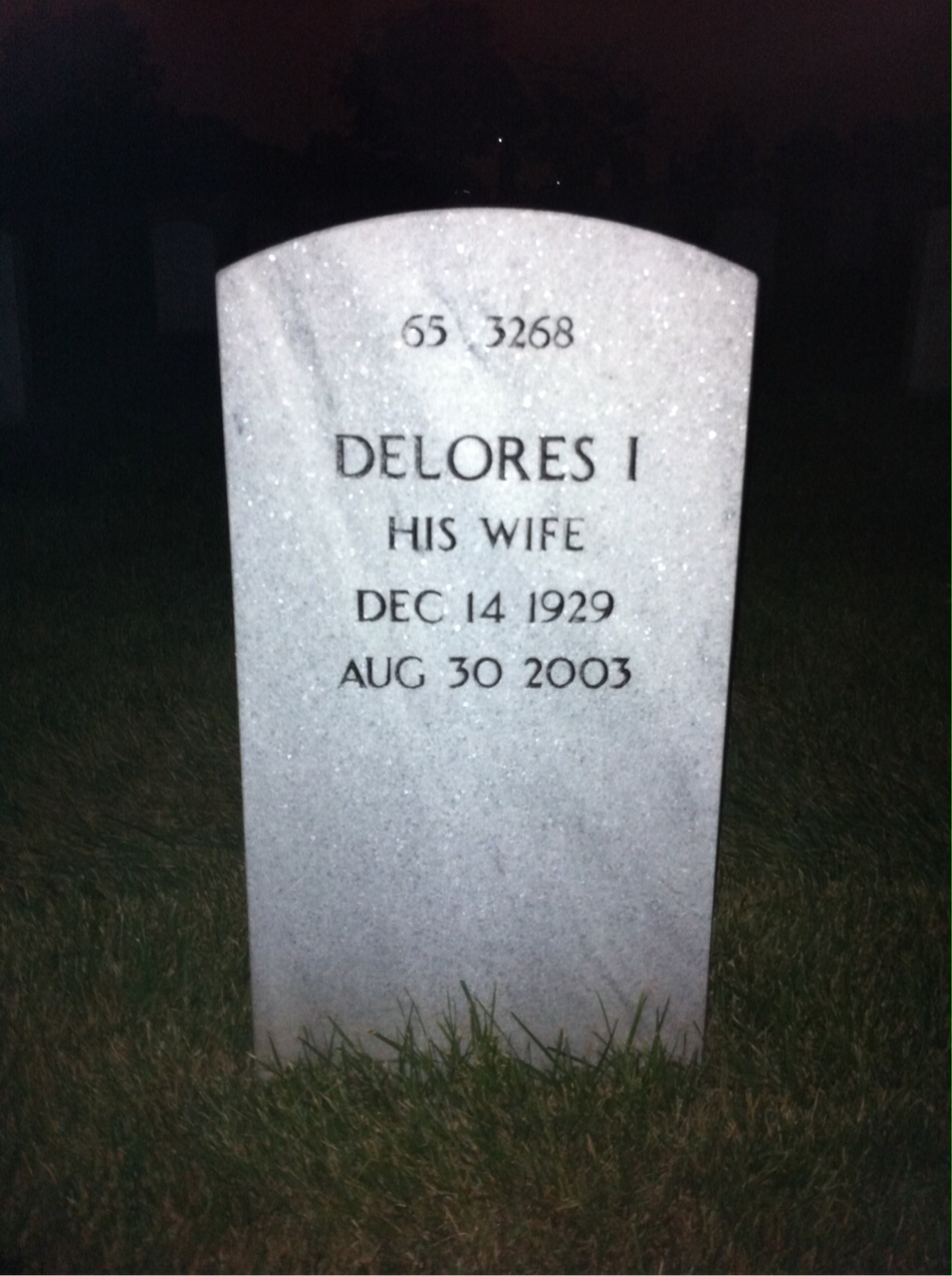 Back of headstone — Roy Simmons