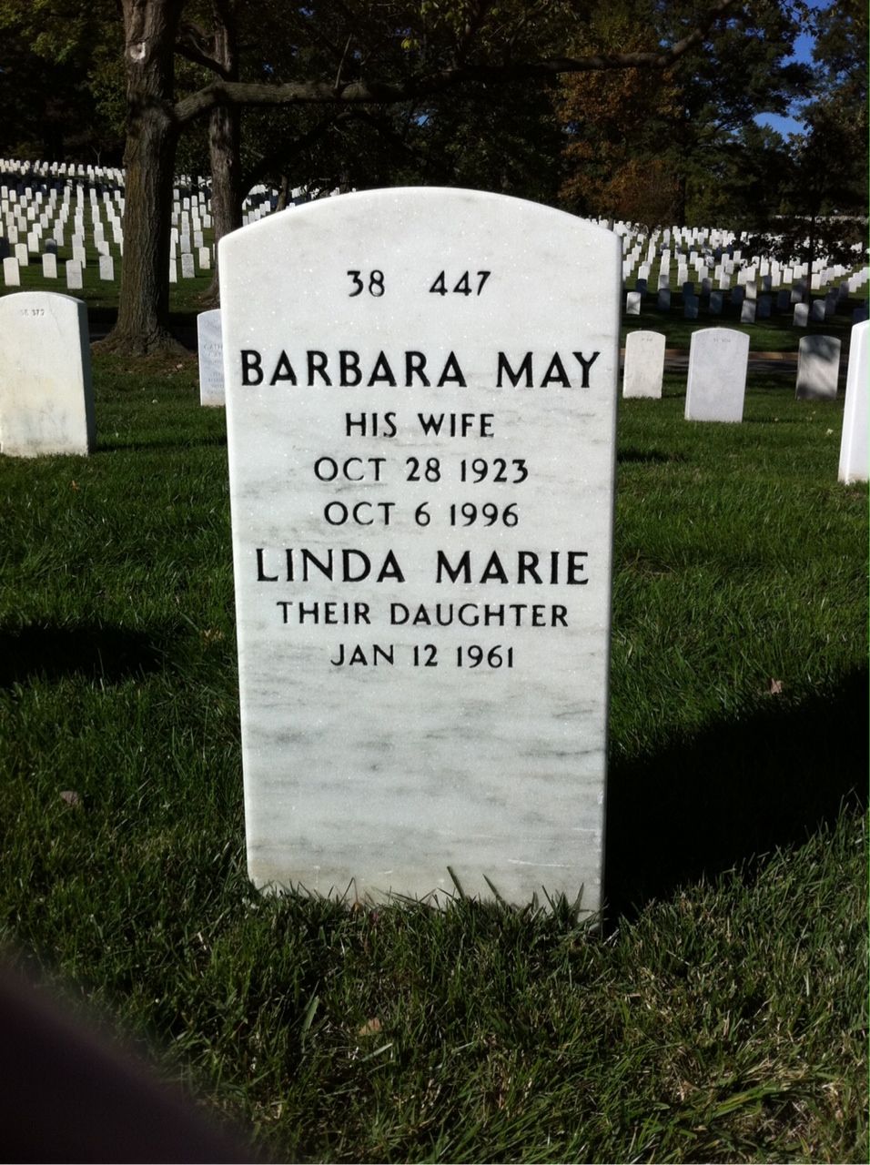 Back of headstone — Paul Weber