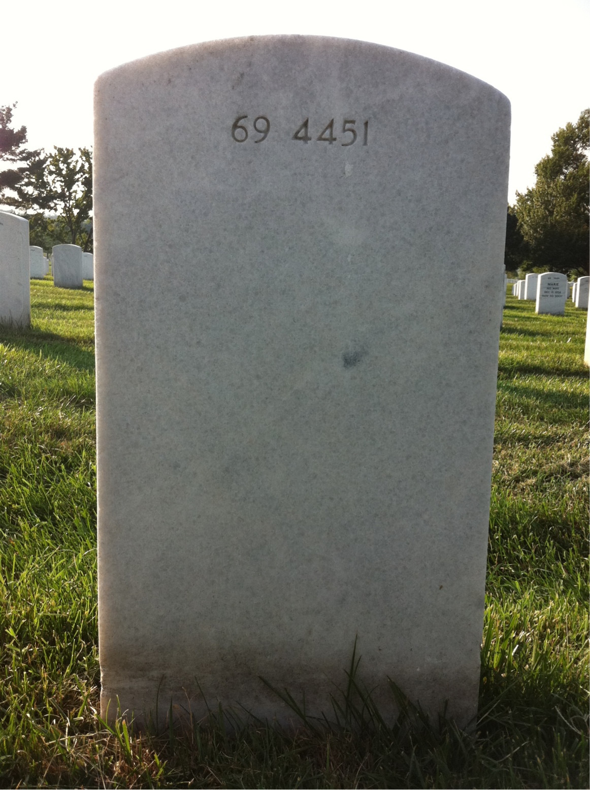 Back of headstone — Jesus Alvarez