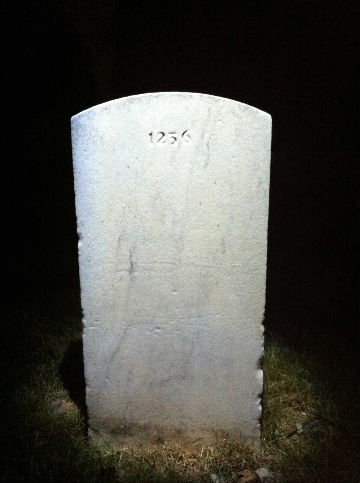 Back of headstone — Albert Mitchell