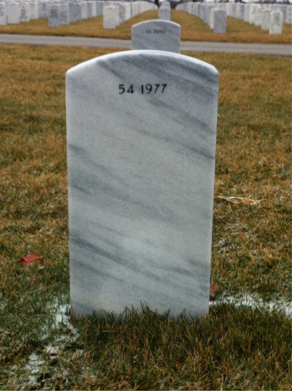 Back of headstone — William Mckinley Hurd