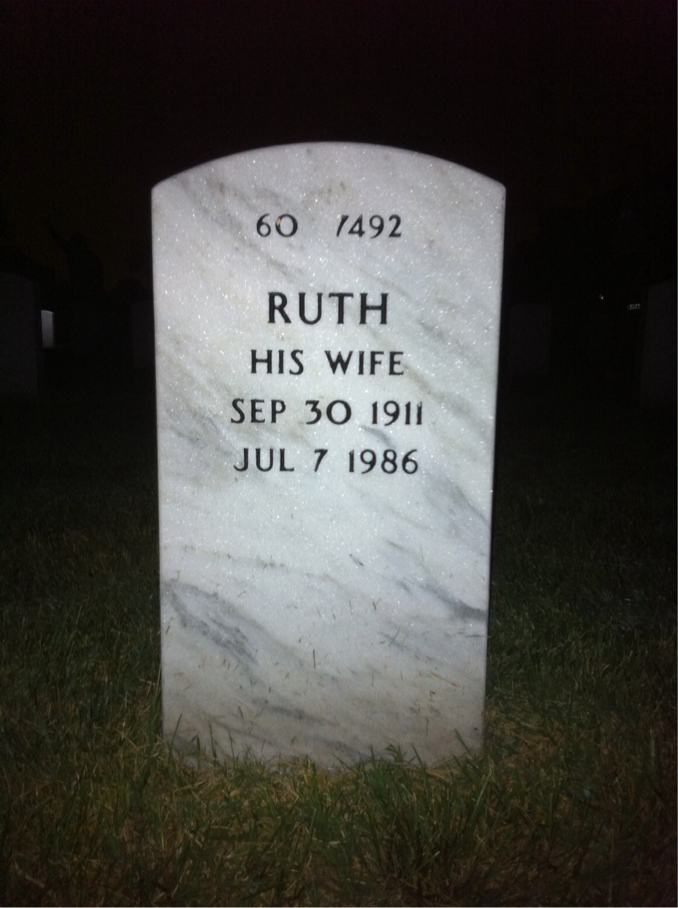Back of headstone — John Greer