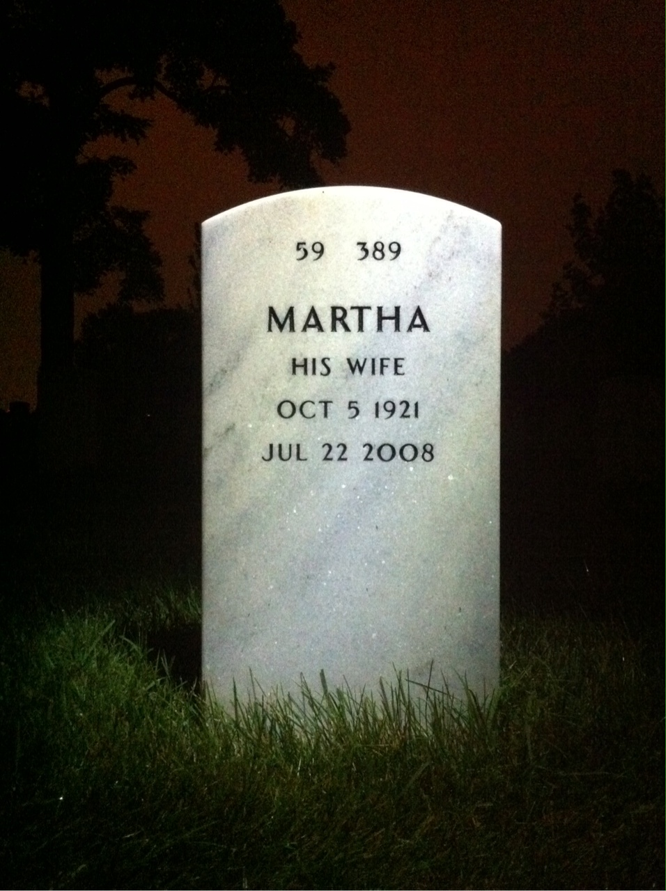 Back of headstone — Ben Scarbrough
