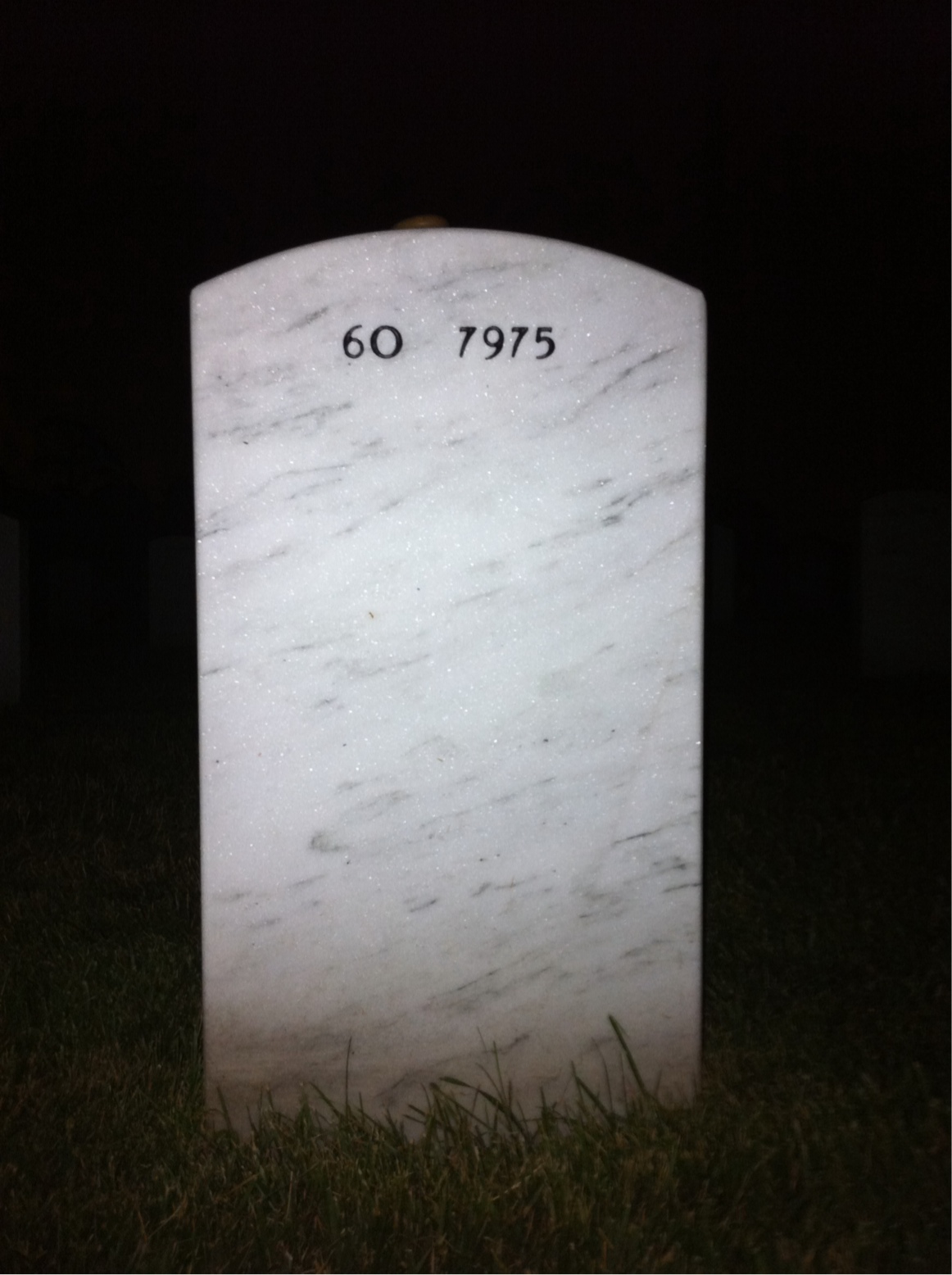 Back of headstone — Raymond Jones