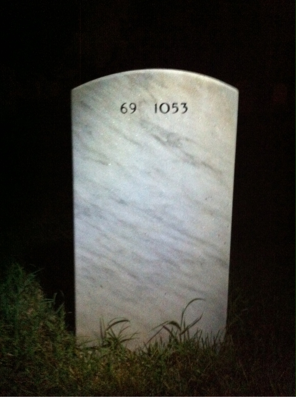 Back of headstone — Brian Owens
