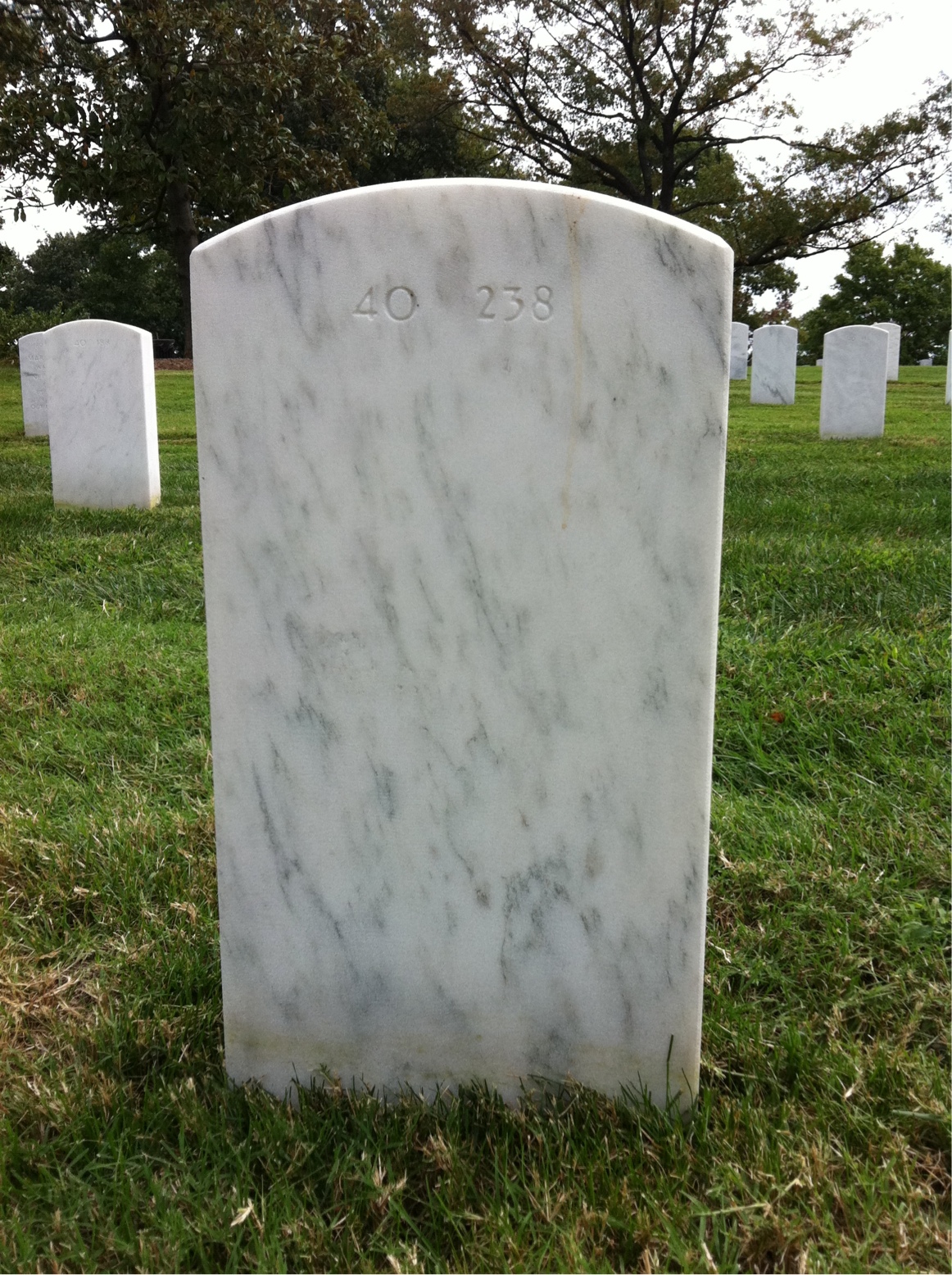 Back of headstone — Brit Mayfield