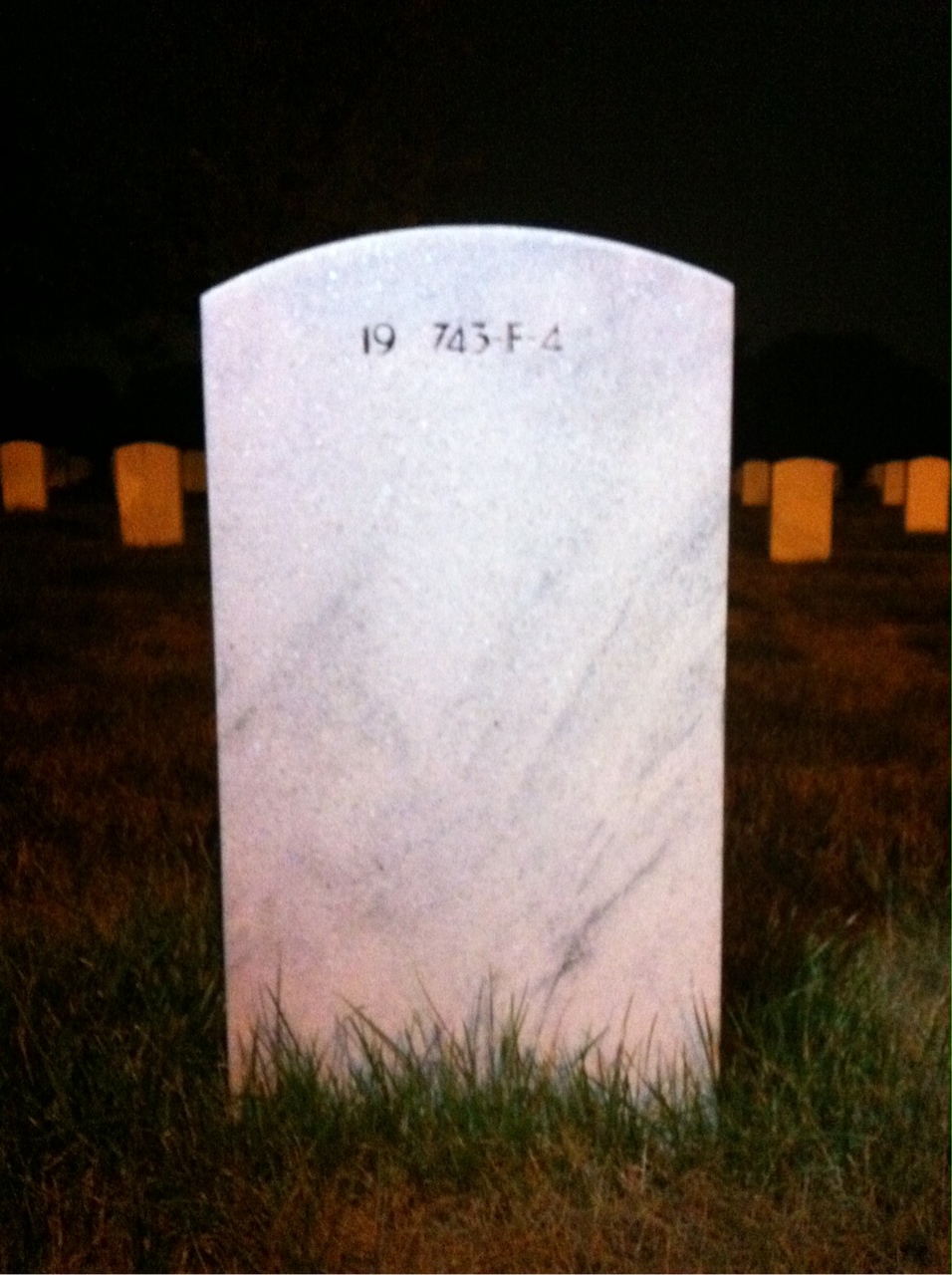 Back of headstone — Adelore Alexander