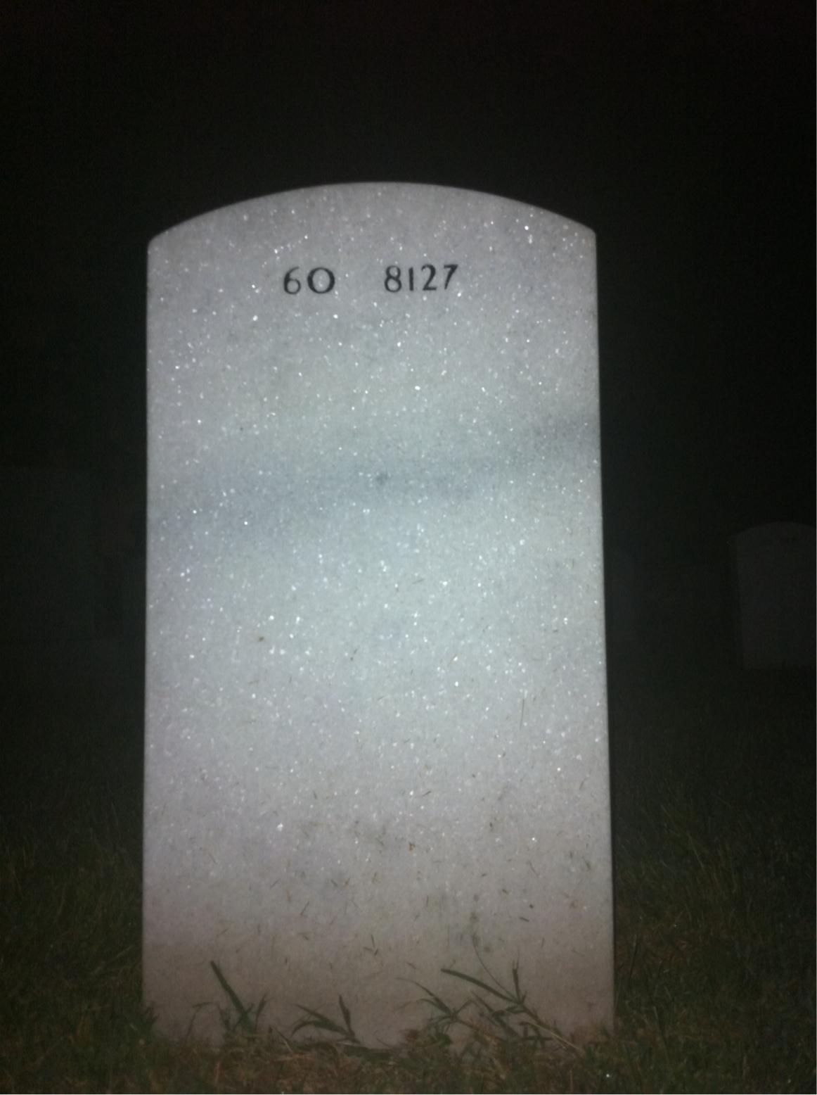 Back of headstone — Robert Wise