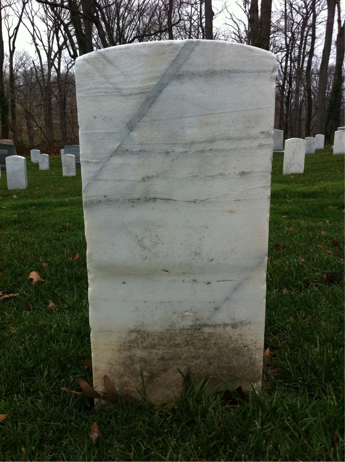 Back of headstone — Andrew Myers