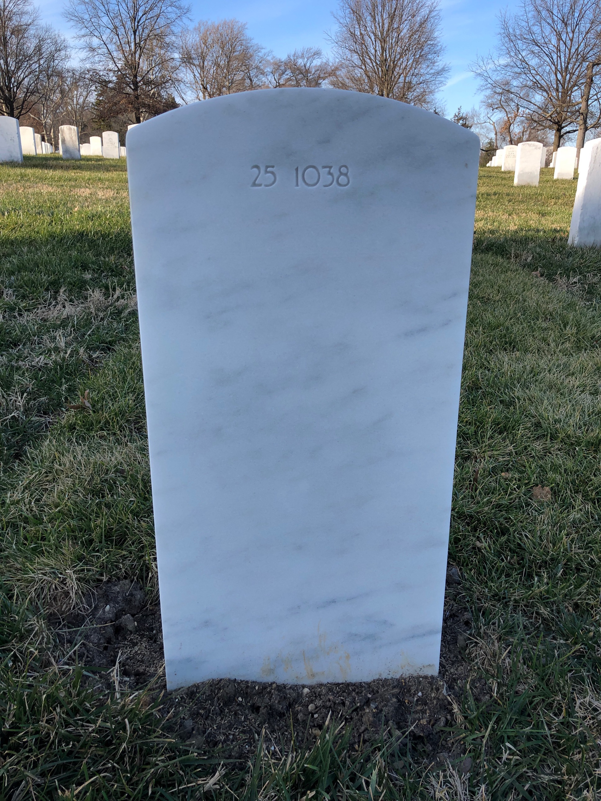 Back of headstone — Jerry Anderson