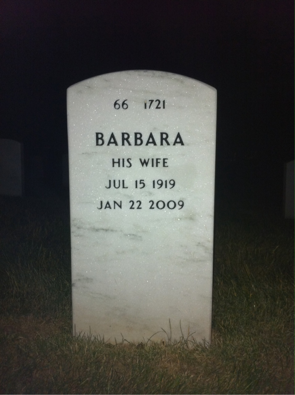Back of headstone — Thomas Henderson