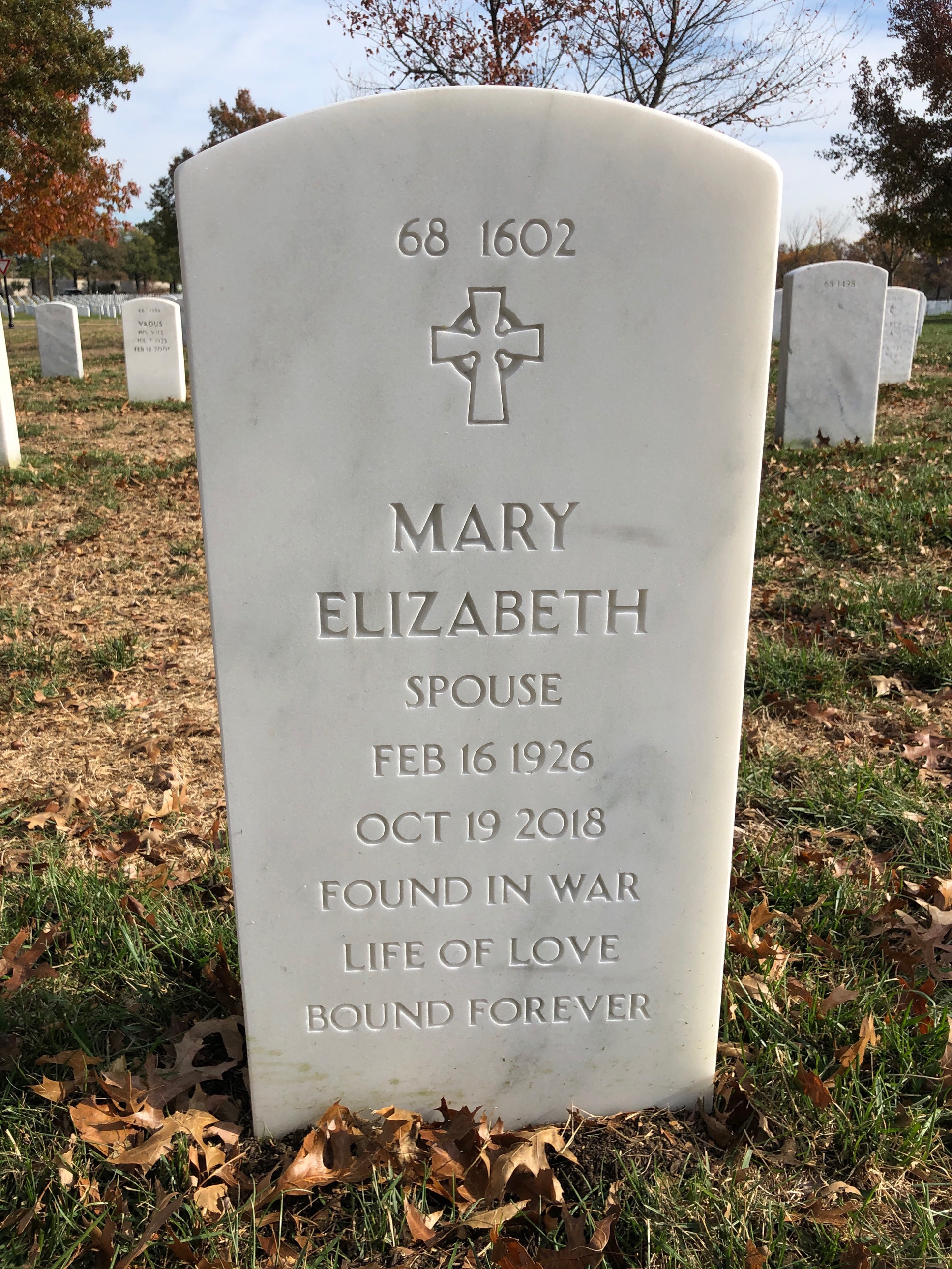 Back of headstone — Eugene Conrad